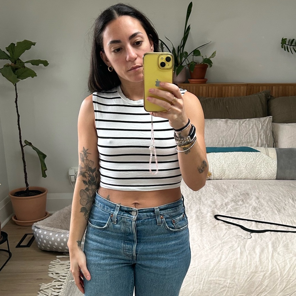Zara stripped tank top